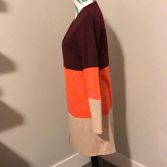 Color block cardigan NWOT - Picture 4 of 6